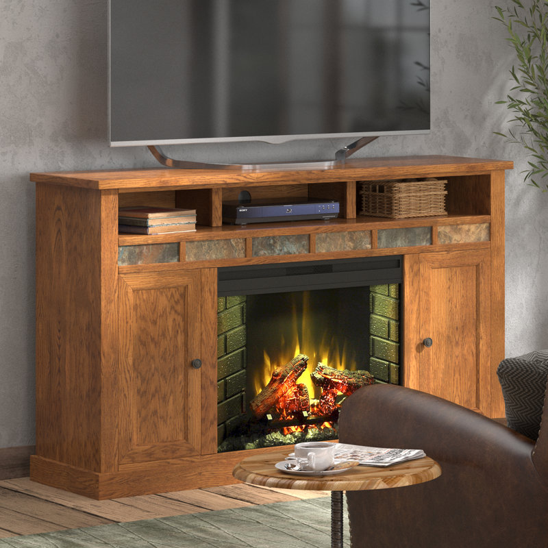 Legends Furniture Oak Creek TV Stand for TVs up to 70" with Fireplace